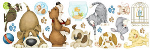 BORDERS UNLIMITED - stickers enfant l'animalerie - Children's Decorative Sticker