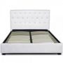 Storage bed-WHITE LABEL-Lit-coffre + sommier Resla - Blanc