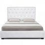 Storage bed-WHITE LABEL-Lit-coffre + sommier Resla - Blanc