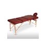 Massage table-WHITE LABEL-Table de massage pliante 3 zones rouge