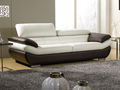 2-seater Sofa-WHITE LABEL-Canapé Cuir 2 places ROSY