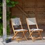 Outdoor dining room-BOIS DESSUS BOIS DESSOUS-Salon de jardin en bois d'acacia FSC 2 places