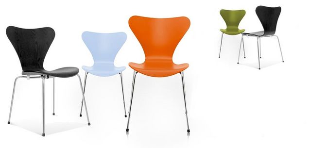 Arne Jacobsen - Chair-Arne Jacobsen-Chaise Sries 7 Arne Jacobsen 3107 Bois structur Ch