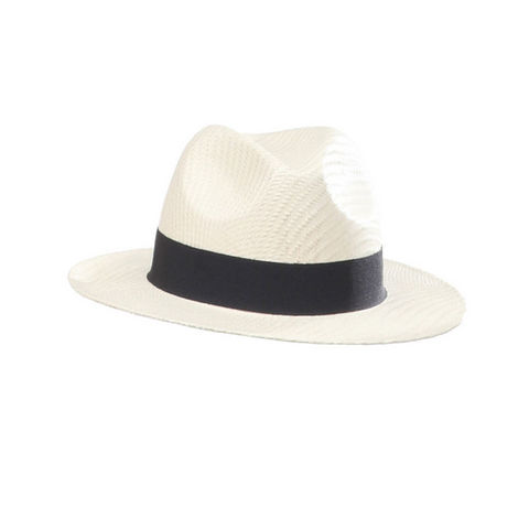 WHITE LABEL - Panama hat-WHITE LABEL-Chapeau borsalino Mixte paille pliable