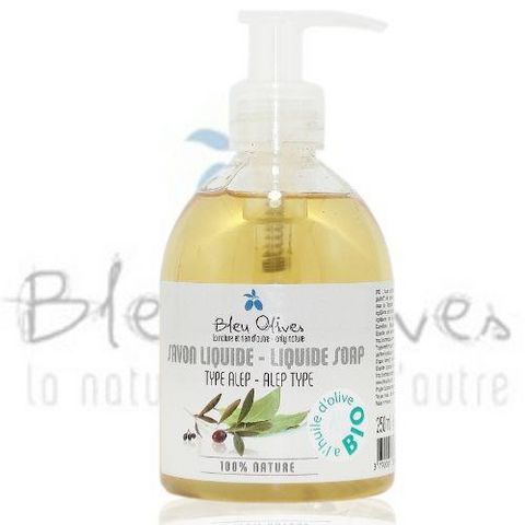 TOMELEA - Liquid soap-TOMELEA-Savon liquide Alep bio - Bleu Olives - 250 ml - To