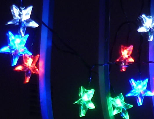 FEERIE SOLAIRE - Lighting garland-FEERIE SOLAIRE-Guirlande solaire etoiles multicolores 20 leds 5,8