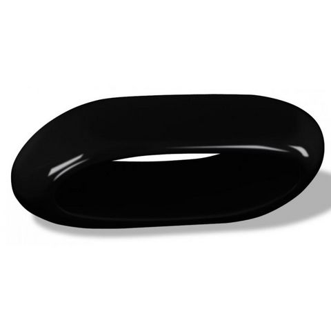 WHITE LABEL - Original form Coffee table-WHITE LABEL-Table basse design noir fibre de verre