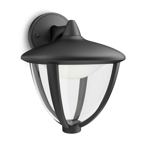 Philips - Outdoor wall lamp-Philips-ROBIN - Applique Extérieur Descendante LED Noir H2