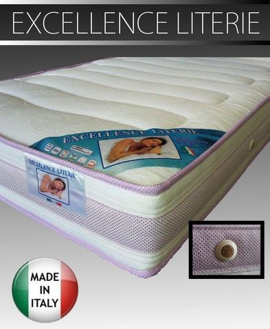 WHITE LABEL - Foam mattress-WHITE LABEL-Matelas 140 * 190 cm EXCELLENCE LITERIE épaisseur 