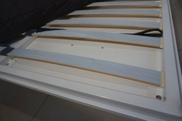 WHITE LABEL - Wall bed-WHITE LABEL-Armoire lit horizontale escamotable STRADA blanc m