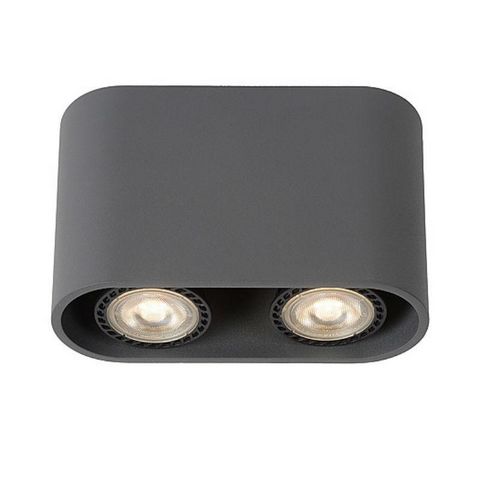 LUCIDE - Ceiling lamp-LUCIDE-Plafonnier rectangulaire arrondi double Bentoo LED