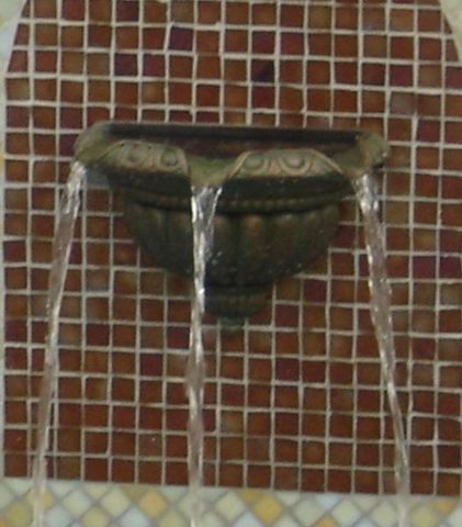 Black Oak Foundry - Swimming pool fountain-Black Oak Foundry-Triple Scupper Bronze Half Bowl - B202
