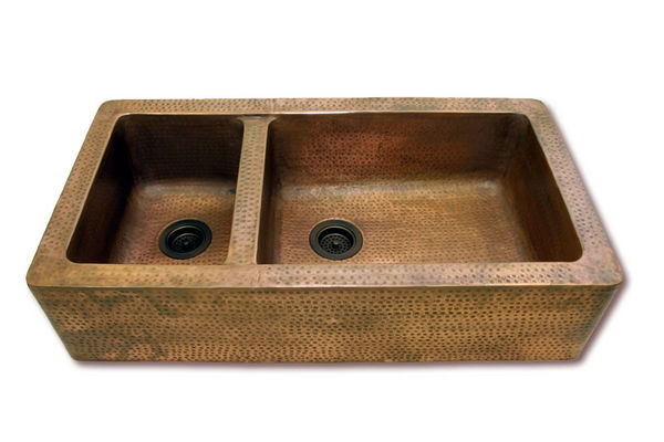 Brass & Traditional Sinks - Double sink-Brass & Traditional Sinks-Chateaux Kitchen Sink