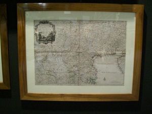 LA CONGREGA ANTICHITA' - stampa raf carta geografica del veneto - Landkarte