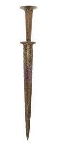 Peter Finer - an unusual swiss rondel dagger of landsnecht form, - Dolch
