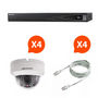 Sicherheits Kamera-HIKVISION-Vidéosurveillance - Pack NVR 4 caméras vision noct