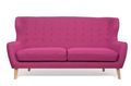 Sofa 3-Sitzer-WHITE LABEL-Canapé scandinave PERFEKT 3 places rose