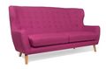 Sofa 3-Sitzer-WHITE LABEL-Canapé scandinave PERFEKT 3 places rose
