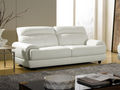 Sofa 2-Sitzer-WHITE LABEL-Canapé Cuir 2 places LESKO