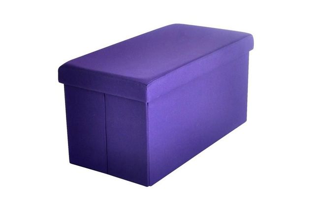 IKKO Home Design - Kofferschrank-IKKO Home Design-Pouf Coffre pliant violet SUNNY