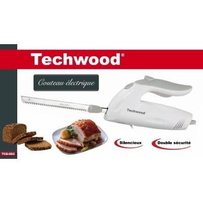 TECHWOOD - Elektrisches Messer-TECHWOOD-Couteau électrique blanc