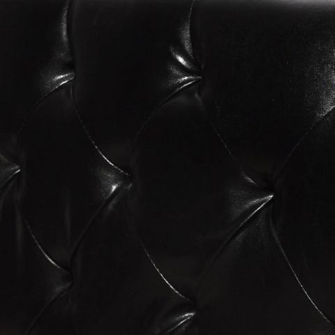WHITE LABEL - Doppelbett-WHITE LABEL-Lit cuir 180 x 200 cm noir
