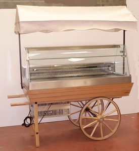Servizial - charrette avec vitrine réfrigérée - Mostrador De Frío