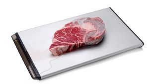 Bandeja de descongelación, placa de descongelación rápida de carne 2 en 1 y  tabla de cortar, tabla de cortar de descongelación de carne, estética