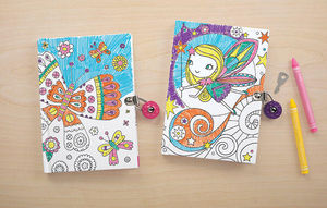 BERTOY - locked diaries butterfly - Cuaderno Para Colorear