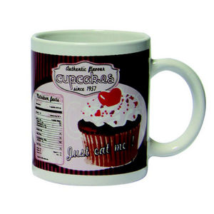 WHITE LABEL - mug vintage cupcakes - Taza