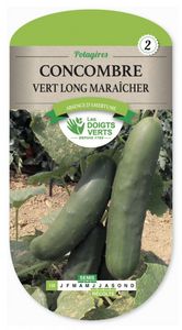LES DOIGTS VERTS - semence concombre vert long maraicher - Semilla