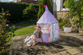 Tienda de niño-Traditional Garden Games-Tente de jeu Princesse Conte de fées 106x140cm
