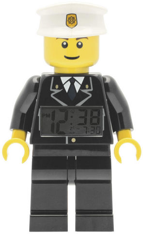 Lego - Despertador para niño-Lego-Réveil digital lego policier 23cm avec alarme