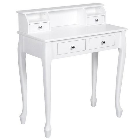 WHITE LABEL - Tocador-WHITE LABEL-Coiffeuse blanche table maquillage