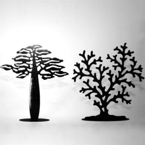 YAN HUBLOT - arbre à bijoux corail finition métal - Portagioie