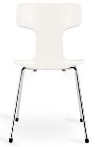 Arne Jacobsen - chaise 3103 arne jacobsen ecru lot de 4 - Sedia Da Banchetto