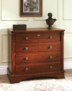 Charles Barr Furniture - four drawer chest mahogany finish - Comò / Cassettone