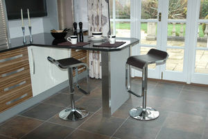 Bennington Metal Furniture - chrome leg bar stool - Sgabello Da Bar
