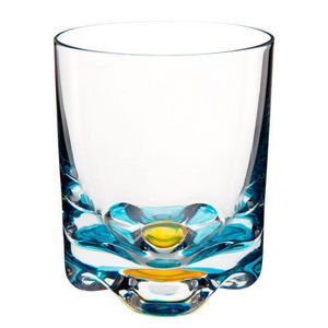 MAISONS DU MONDE - gobelet flower bleu-jaune - Bicchiere Da Whisky