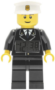 Lego - réveil digital lego policier 23cm avec alarme - Sveglia Bambino