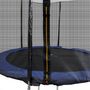 Trampolino elastico-WHITE LABEL-Trampoline 12' 4 pieds + filet de sécurité