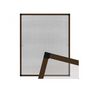 Zanzariera per finestra-WHITE LABEL-Moustiquaire pour fenêtre cadre fixe en aluminium 100x120 cm brun